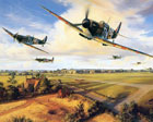hurricane and spitfire painting