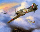 painting of war planes
