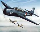 painting of ww2 airplane