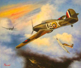 world war aircraft painting