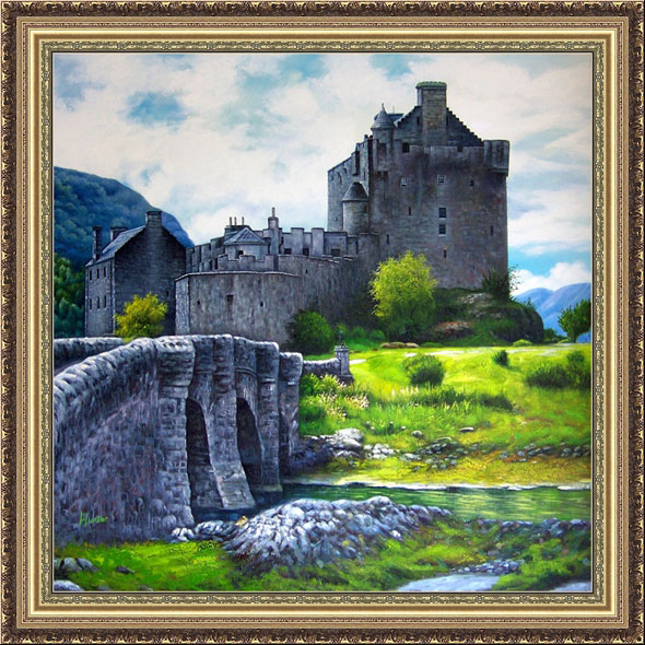 Scottish artist painting by commision