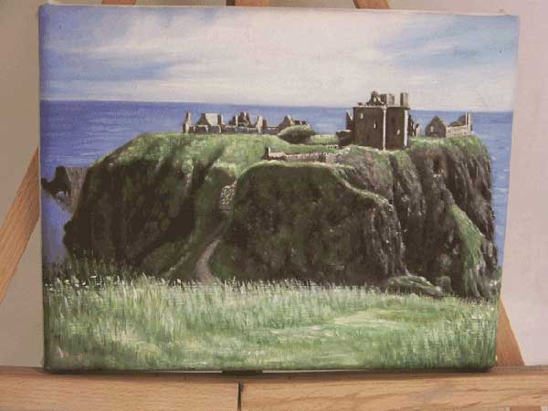 Painting of Dunnottar Castle