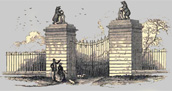 victorian drawing of the Bear Gates