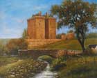artists painting of the borthwick castle