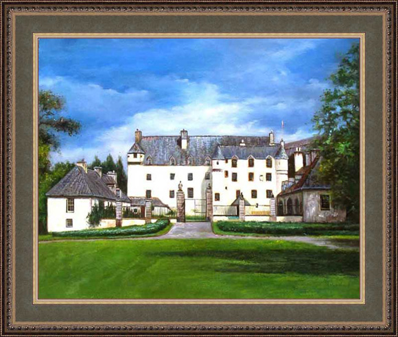 painting of Traquair House
