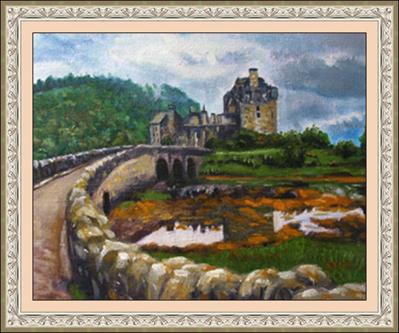 art from scotland painting of castles