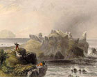 artists painting of turnberry castle