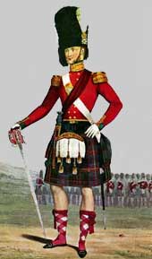 painting of 79th Cameron Highlanders