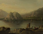Dumbarton castle painting by Naismith in 1816