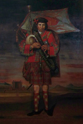 painting of William Cumming, piper to the Laird of Grant 1714