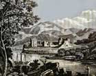 Scottish artists impression of urquhart castle in 1826