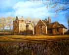 scottish art painting of clan hunter castle