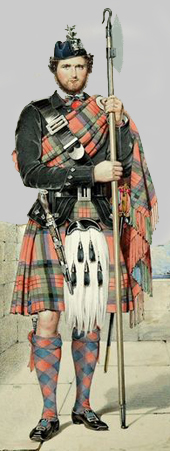 James Lamont painting showing Lamont tartan in 1870