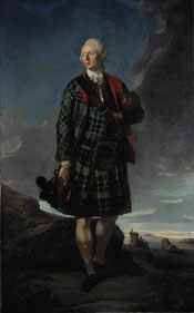 painting of Clan macdonald chief 1770