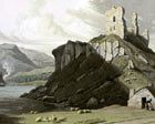 scottish art engraving of Aros castle