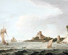 Dunollie castle painting showing the castle in 1789