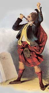 scottish painting from 1885 of a clan member