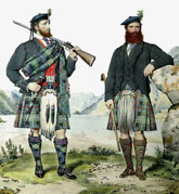 painting showing clan dress 1868