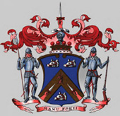 painting of the Mackay armorial bearings of the 1st Lord Reay 