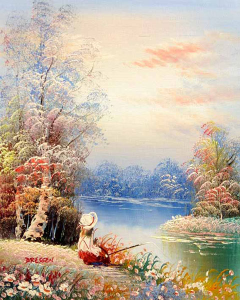 beautiful setting with scallywag fishing