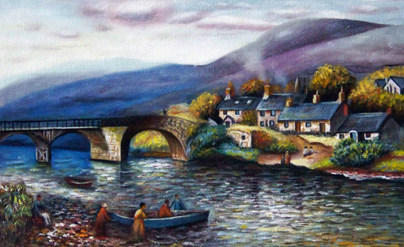 art from scotland painting of the highlands