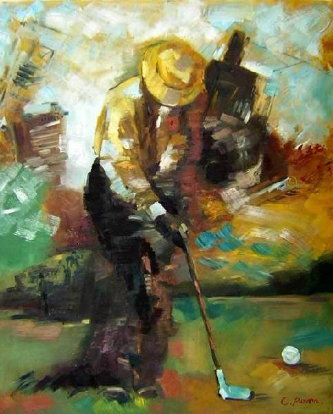golf painting