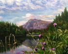 Scottish artists painting of a highland loch