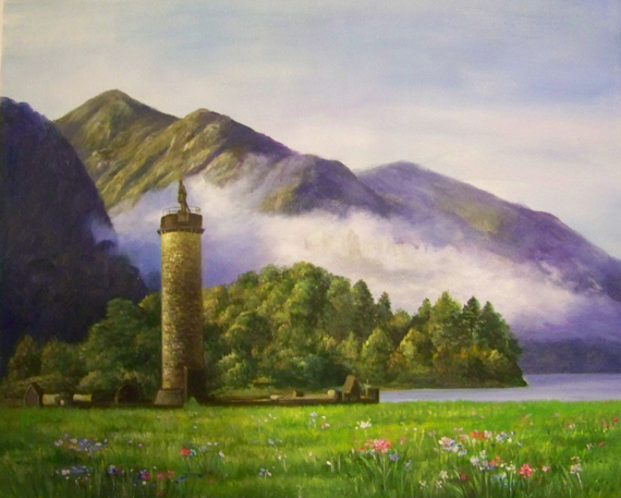 Scottish artist painting