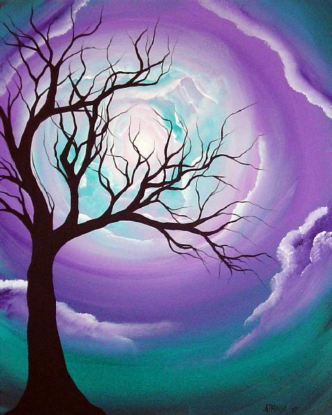 wall art modernistic landscape