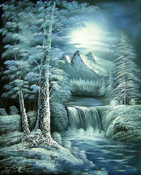 landscape mountain painting