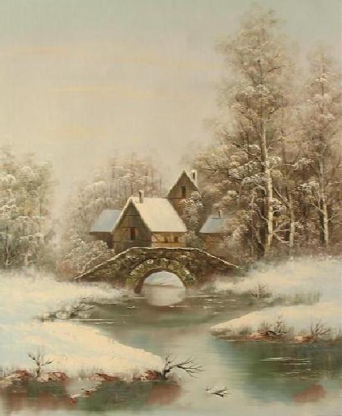 landscape mountain painting